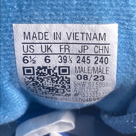 Adidas Handball Spezial Light Blue / Cloud White / Gum Shoe Mens 6.5/ W 7.5 - Picture 7 of 8